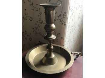 Antique Brass Finger Candle Stand