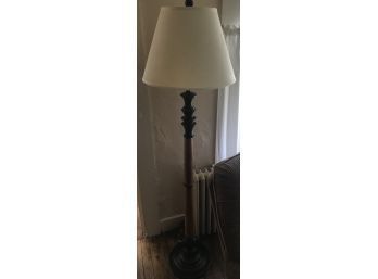Turned Wooden Floor Lamp