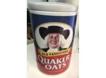 120th Anniversary Quaker Oats Ceramic Cookie Jar  1877 - 1997