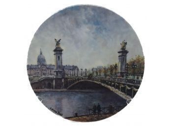 Limoges Limited Edition Collector Plate Le Pont Alexandre Ed. BA No. 072