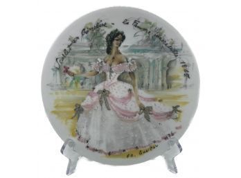 Limoges Limited Edition Collector Plate Les Femme Du Siecle-1865 Ed. CZ No. 441