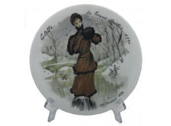 Limoges Limited Edition Collector Plate Les Femmes Du Siecle-1890 Ed. BA No. 940