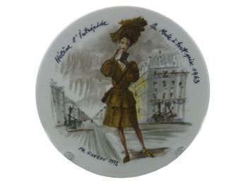 Limoges Limited Edition Collector Plate Les Femmes De Sicle-1943 Ed. BP No. 321
