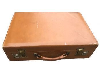 Vintage Tan Leather Briefcase