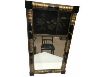Famous Hitchcock Federal Style Mirror, Black & Gold