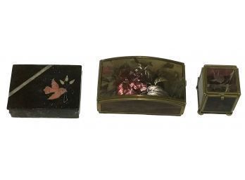 Group Of 3 Trinket Boxes