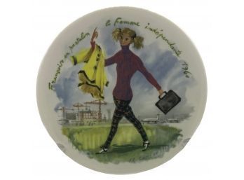 Limoges Limited Edition Collector Plate Les Femmes Du Siecle Ed. BS No. 604