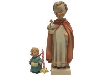 Hummel Holy Christ And Birthday Girl Figurines