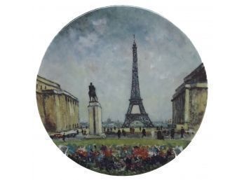 Limoges Limited Edition Collector Plate La Tour Eiffel Ed. AT No. 0611