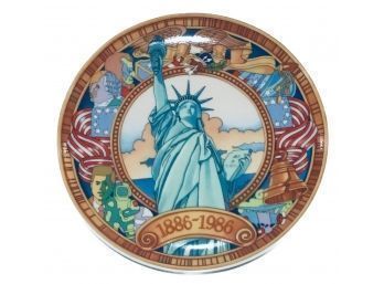Statue Of Liberty Centennial Anniversay Commemorative Plate 1886-1986