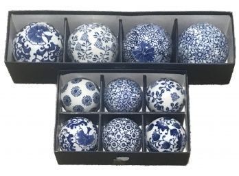 New Decorator Blue & White Ceramic Carpet Balls