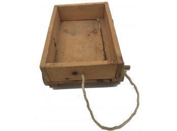 Small Vintage Wooden Child's Pull Wagon