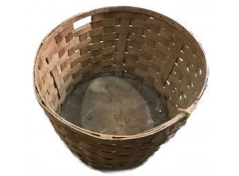 Huge Vintage Woven Split Oak Basket