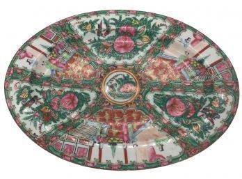 20thC Chinese Famille Rose Oval Platter