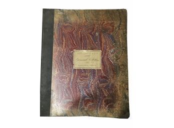 1895 Rand, McNally & Co General Atlas With Marginal Index, Hand-Marbled Paper Cover