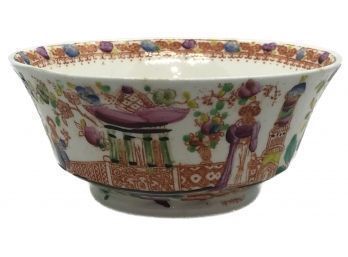 Antique Chinese Export Colorful Rice Bowl