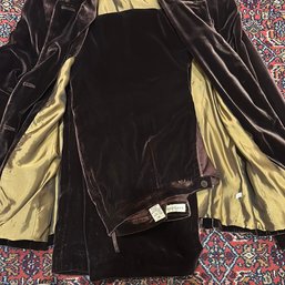 Vintage Velvet And Silk Lined Ann Taylor Pantsuit