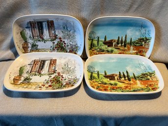 Ceramisia Scenes Of Italy Serving Plates