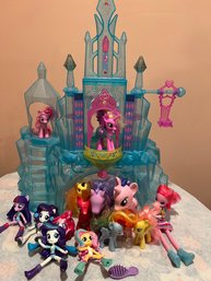 My Little Pony Toy Lot With Castle