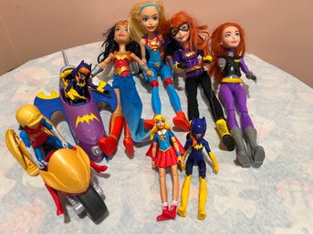 DC Wonder Woman, Batgirl & Supergirl Doll Lot