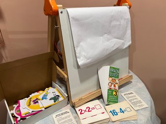 Desk Art Easel With Puzzles And Study Cards