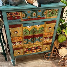 Hand Painted Pier 1 Cabinet
