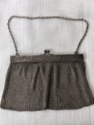 Antique German Sterling Silver Chainmail Purse