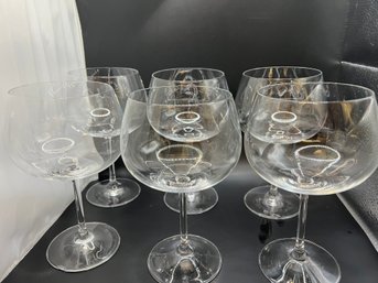 6 Stemmed Balloon Wine Glasses, 3 Bridlewood Winery Standard Wine Glasses