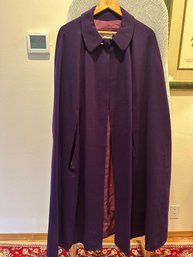 Vintage Stephanie Purple Silk Lined Cape