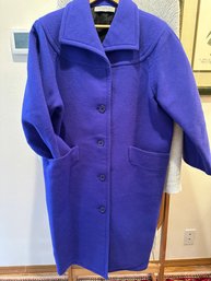 Stunning Authentic Vintage Givenchy Purple Wool Jacket