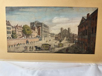 A View Of Whitehall Looking South, John Maurer, Engraving/Oil?