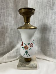 Antique Lamp With Italian Marble Base