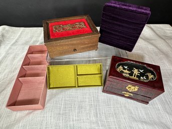 Jewelry Boxes Lot Of 5