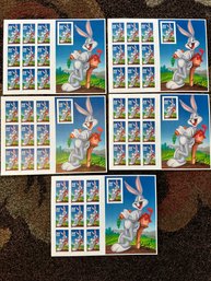 Lot Of 50 US Stamps 1997 Bugs Bunny