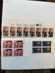 Lot Of 18 Various Stamps, Cole Porter, Elvis Presley, Legends Of Sleepy Hollow