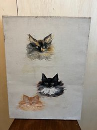 CATS! Original Artwork Oil Painting By Lady Iya Abdy, Nee Iya Grigorievna De Gay