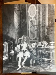 Black & White Photo Of Sitting Nobleman