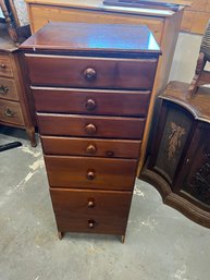Antique Piano Stool And Small Chest Of Drawers