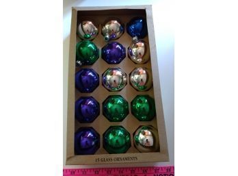 Glass Ball Ornaments-Mardi Gras