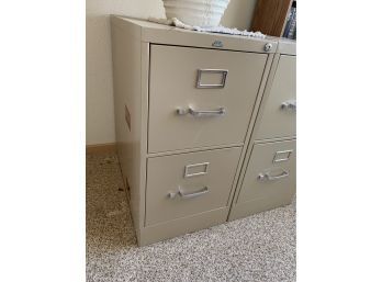 Lot Of 2 - Two Door File Cabinets