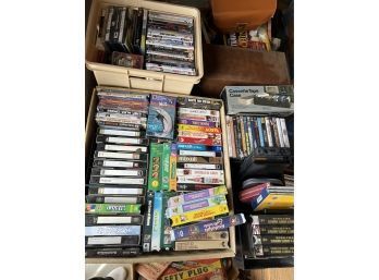 Huge Lot Of CDs And DVDs Incl CD Case