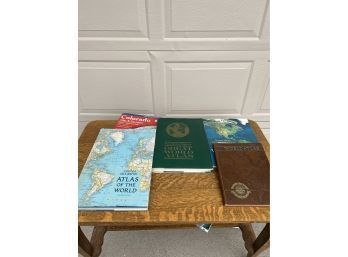 Lot Of Atlases And Maps
