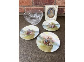 Royal Bayreuth Plates, Glass Bowl, Small Picture