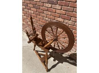 Primitive Early Spinning Wheel