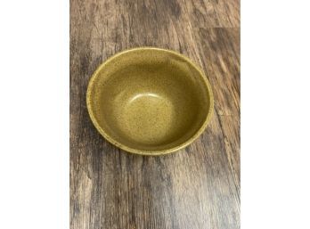 MONMOUTH WESTERN BOWL  Ovenproof Mojave Brown Maple Leaf Stamp