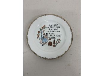 Decorative Cooks Plate Made In Japan