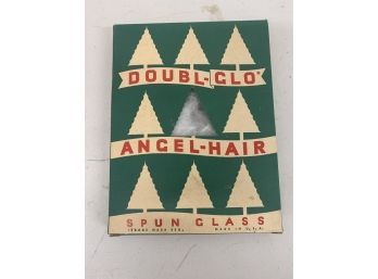 Angel Hair Doubl-Glo Spun Glass, Snow, Exc. Condition, NIB, Vintage Christmas MCM Mid Century