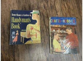 Vintage Mid Century Better Homes And Gardens Handyman's Book 5 Ring Binder 1966 & Craft And Hobbies Hardcover
