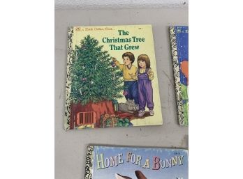 Christmas Little Golden Books Lot  With Frosty And Xmas Tree That Grew