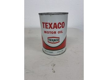 Original Vintage TEXACO MOTOR OIL Metal Oil Can